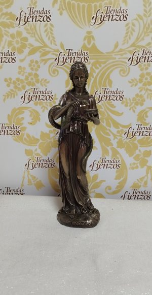 Higieia , diosa de la salud
28 cm , resina con baño bronce