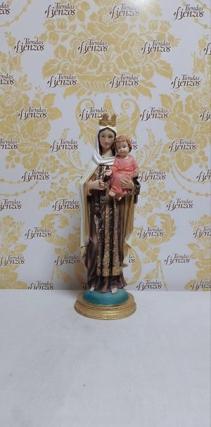 Virgen del Carmen 40 cm, resina