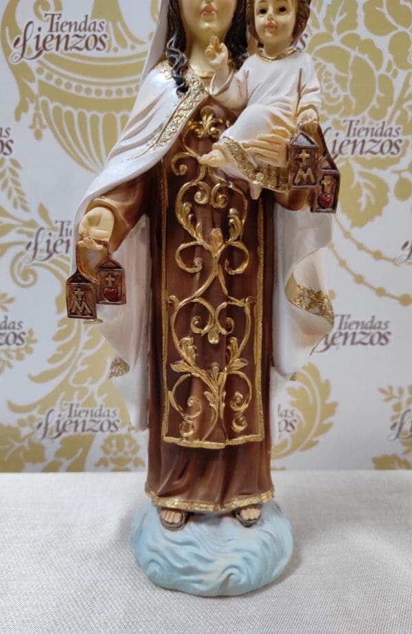 Virgen del Carmen de 20 cm - Imagen 3