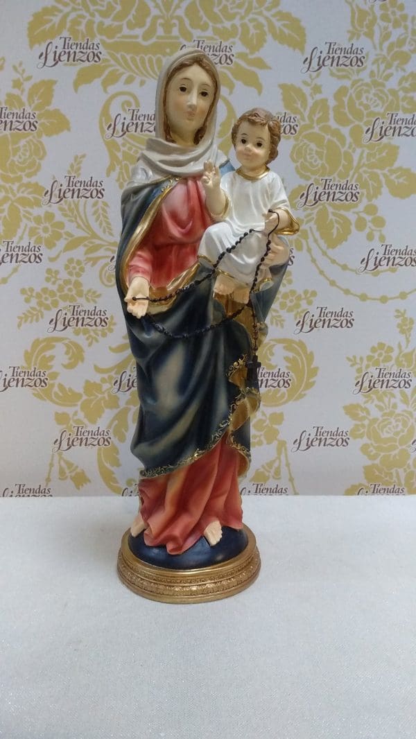 virgen del rosario 40 cm - Imagen 3