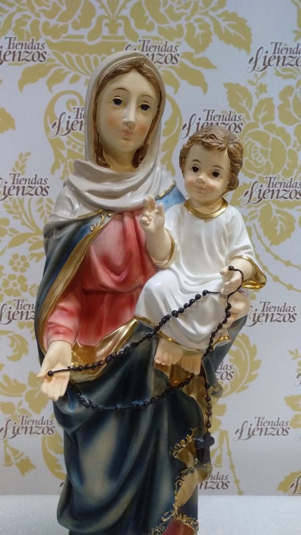 virgen del rosario 40 cm - Imagen 4