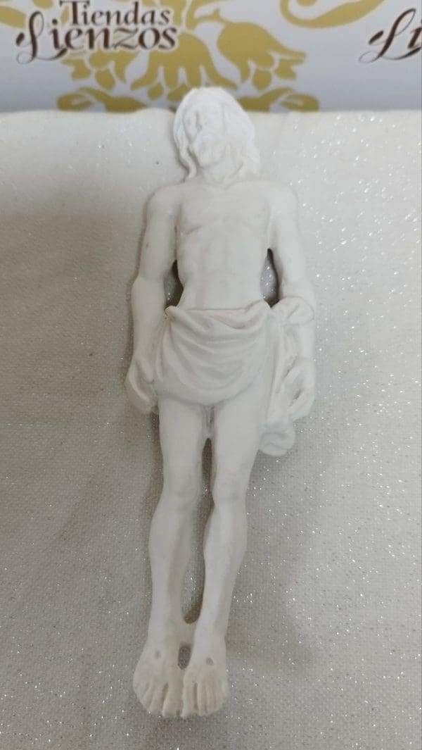 Cristo Yacente, 17 cm , marmolina - Imagen 4