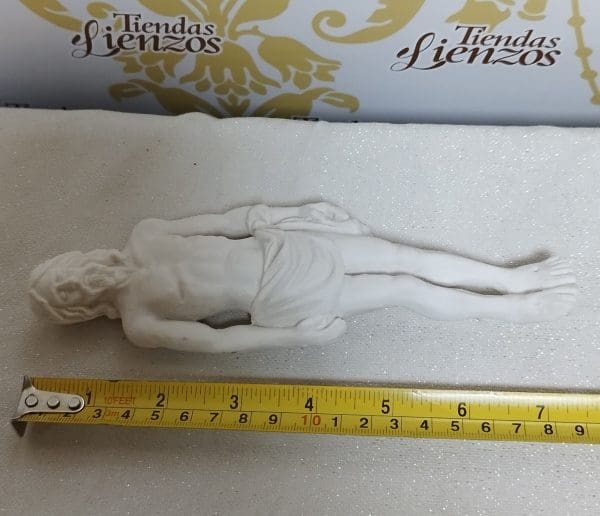 Cristo Yacente, 17 cm , marmolina - Imagen 5