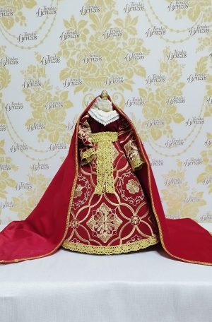 terno completo de 40 a 50 cm bordado