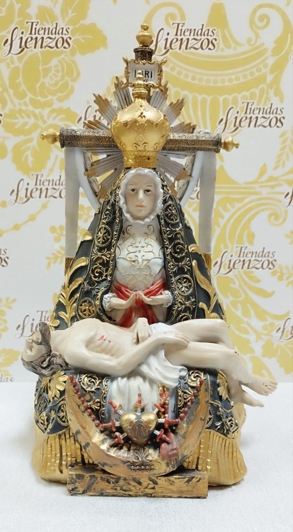 Virgen de las Angustias 30 cm, resina - Imagen 2