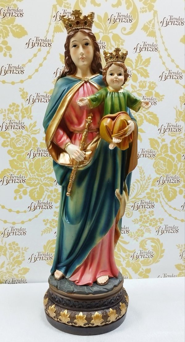 Virgen María Auxiliadora 58 cm , resina - Imagen 2