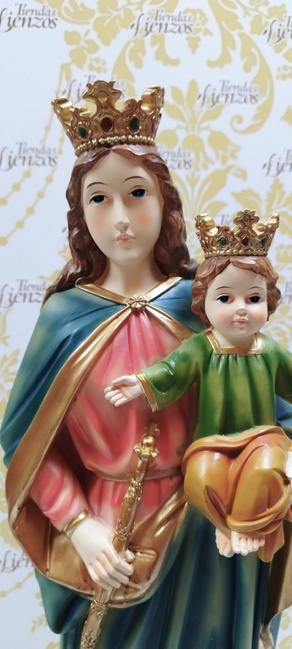 Virgen María Auxiliadora 58 cm , resina - Imagen 3