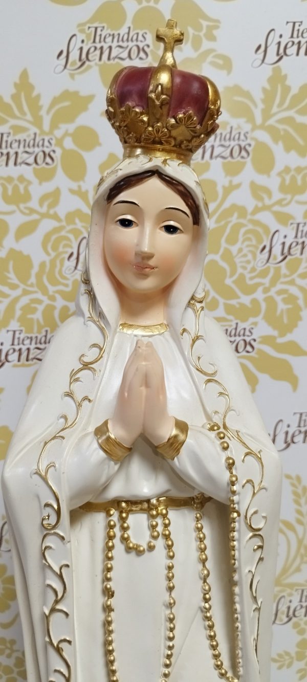 Virgen de Fátima 65 cm , resina - Imagen 3