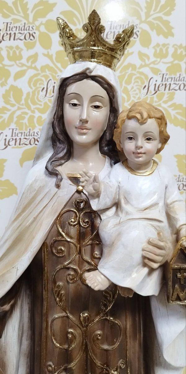 Virgen del Carmen de 65 cm, resina - Imagen 3