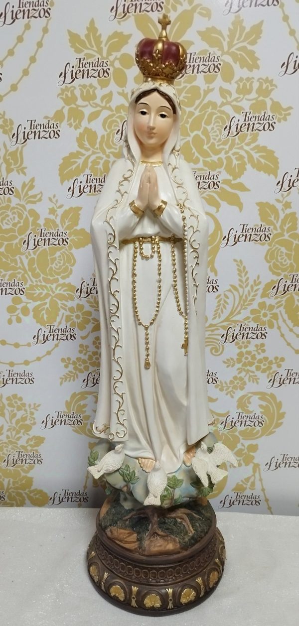 Virgen de Fátima 65 cm , resina - Imagen 2