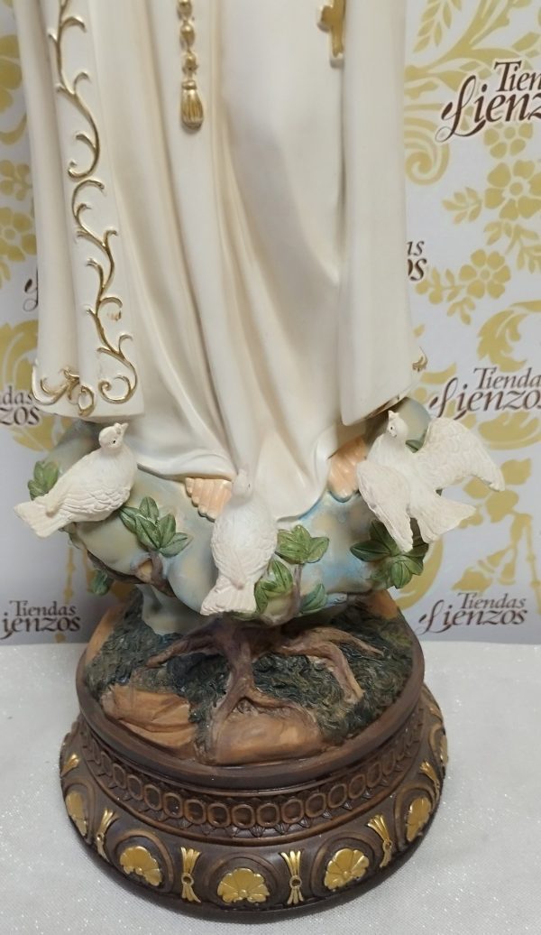 Virgen de Fátima 65 cm , resina - Imagen 5