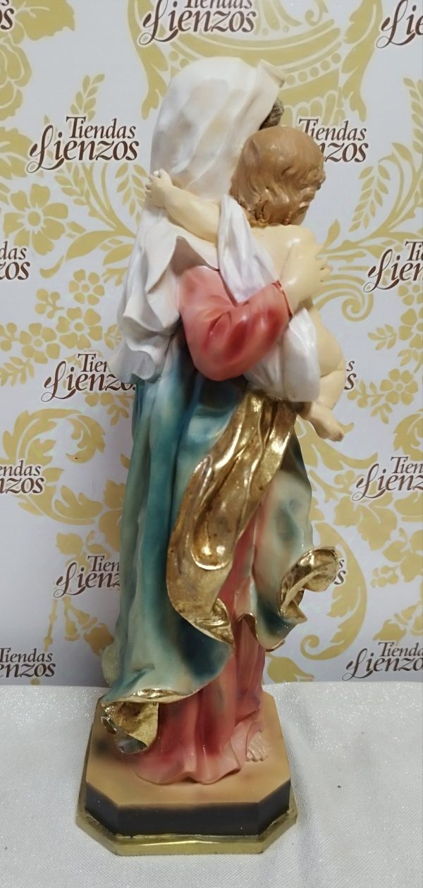 Virgen con niño  38 cm
resina - Imagen 6