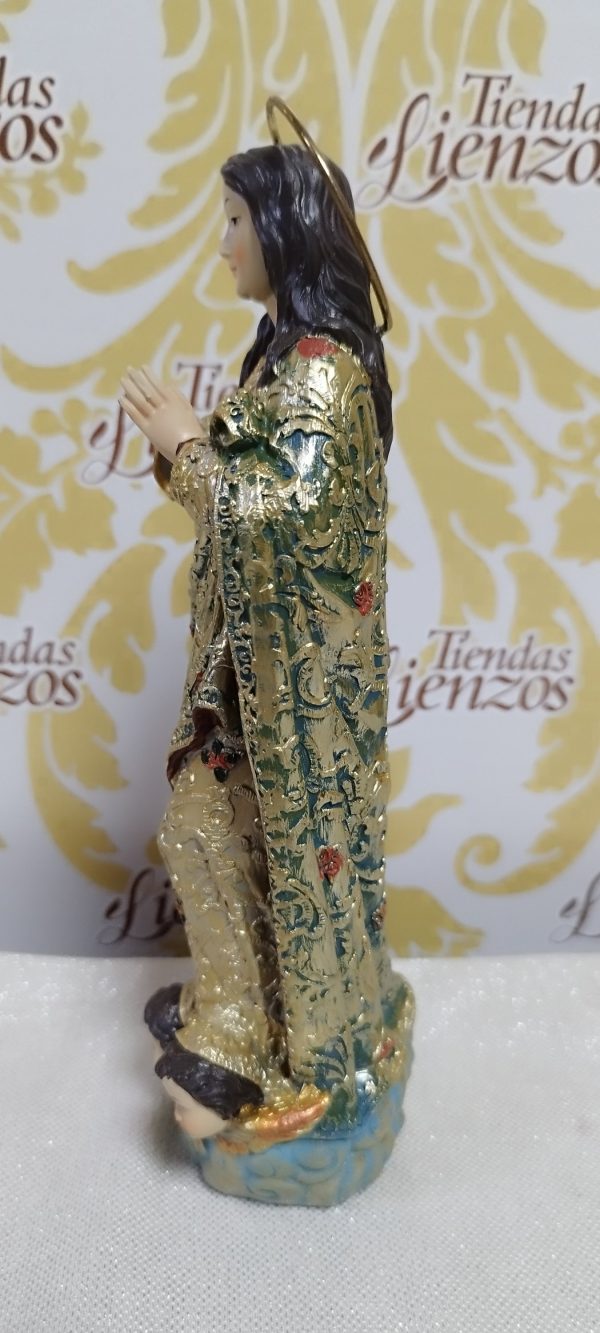 Virgen Inmaculada , 22 cm  resina - Imagen 6