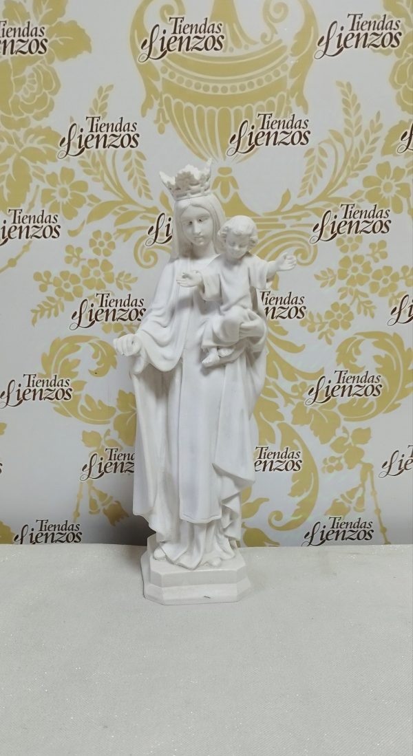 Virgen del Carmen de 31 cm, marmolina