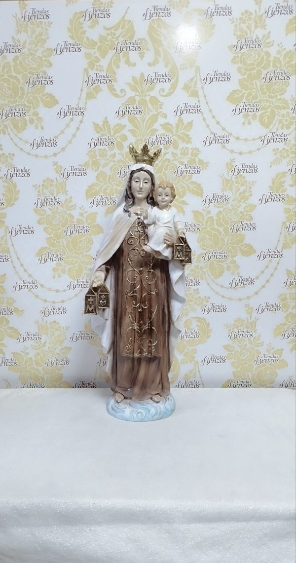 Virgen del Carmen de 65 cm, resina