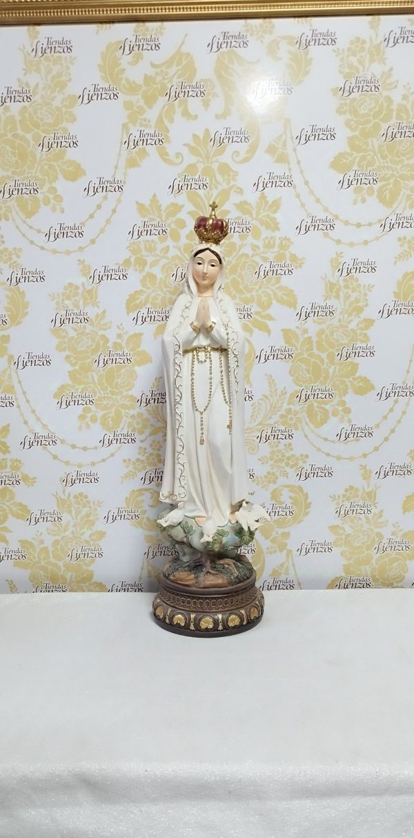 Virgen de Fátima 65 cm , resina