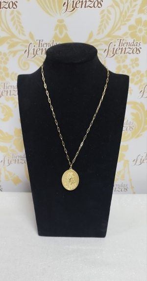 Medalla cristo acero